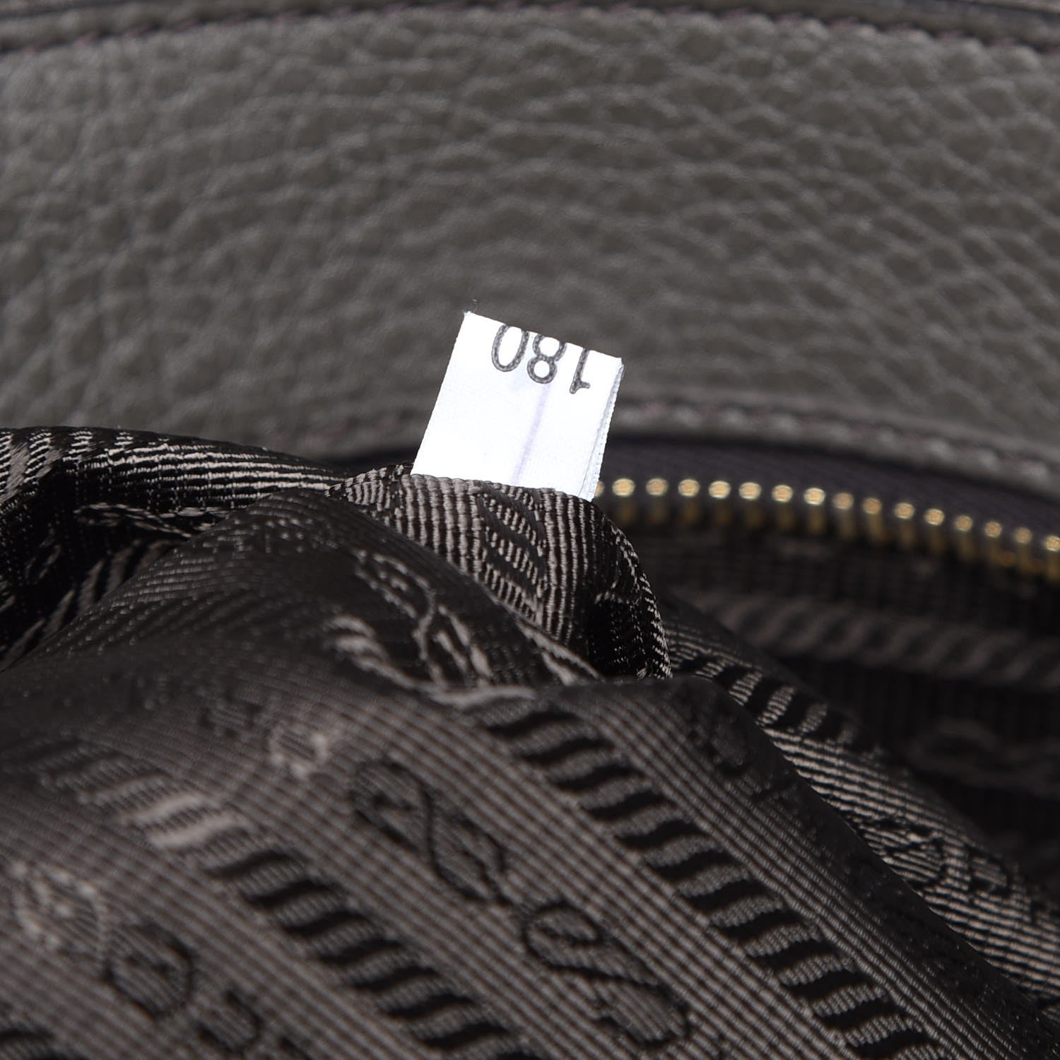 Prada Vitello Daino Tote Grafite 9 of 9
