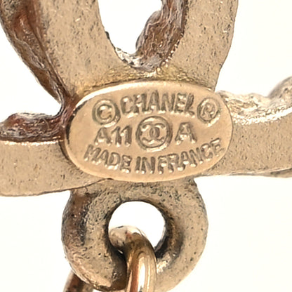 Chanel Pearl CC Drop Earrings Gold 4 of 4