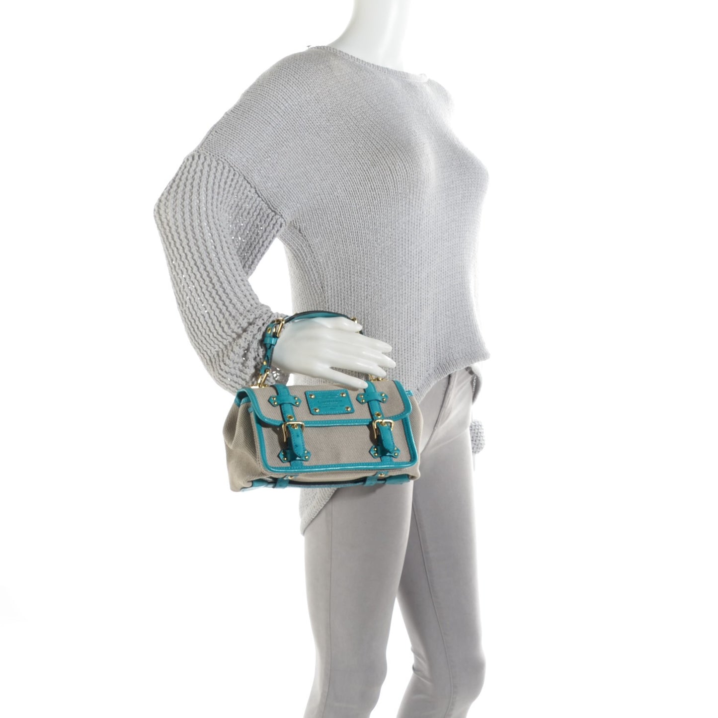 Trianon Ostrich Sac Express PM Turquoise