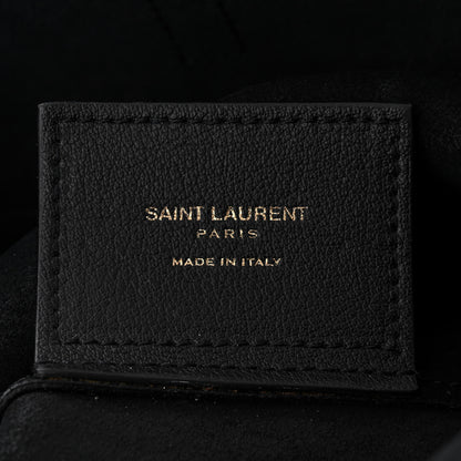 Saint Laurent Calfskin North-South Shopping Tote Black 7 of 13
