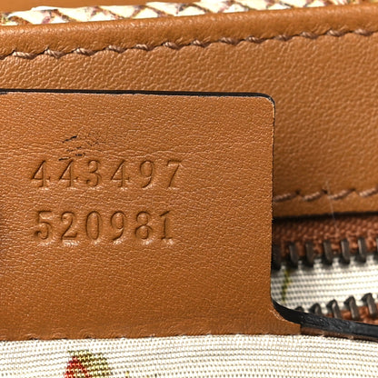 Gucci Raffia Elaphe Matelasse Small GG Marmont Shoulder Bag Natural Cream Brown 7 of 9