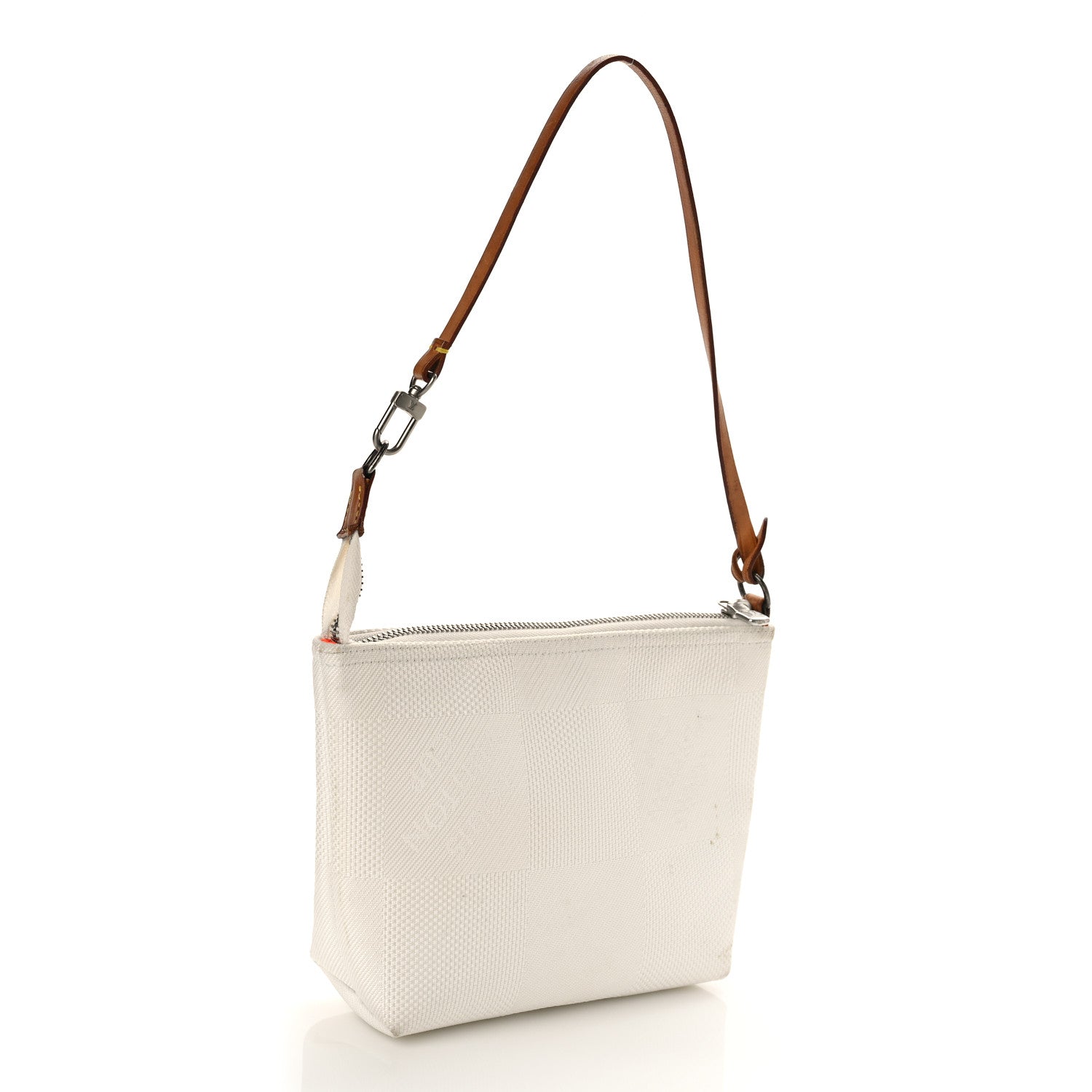 Louis Vuitton Damier Geant Americas Cup Pochette Accessories Volunteer Bag White 3 of 13