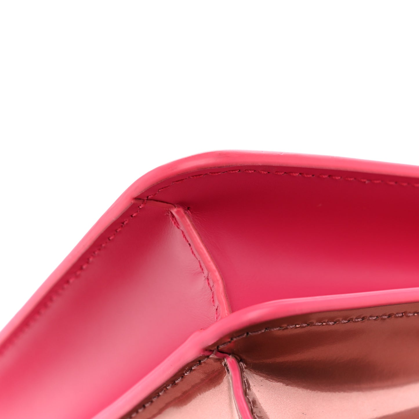 Metallic Calfskin Serpenti Forever Top Handle Pink