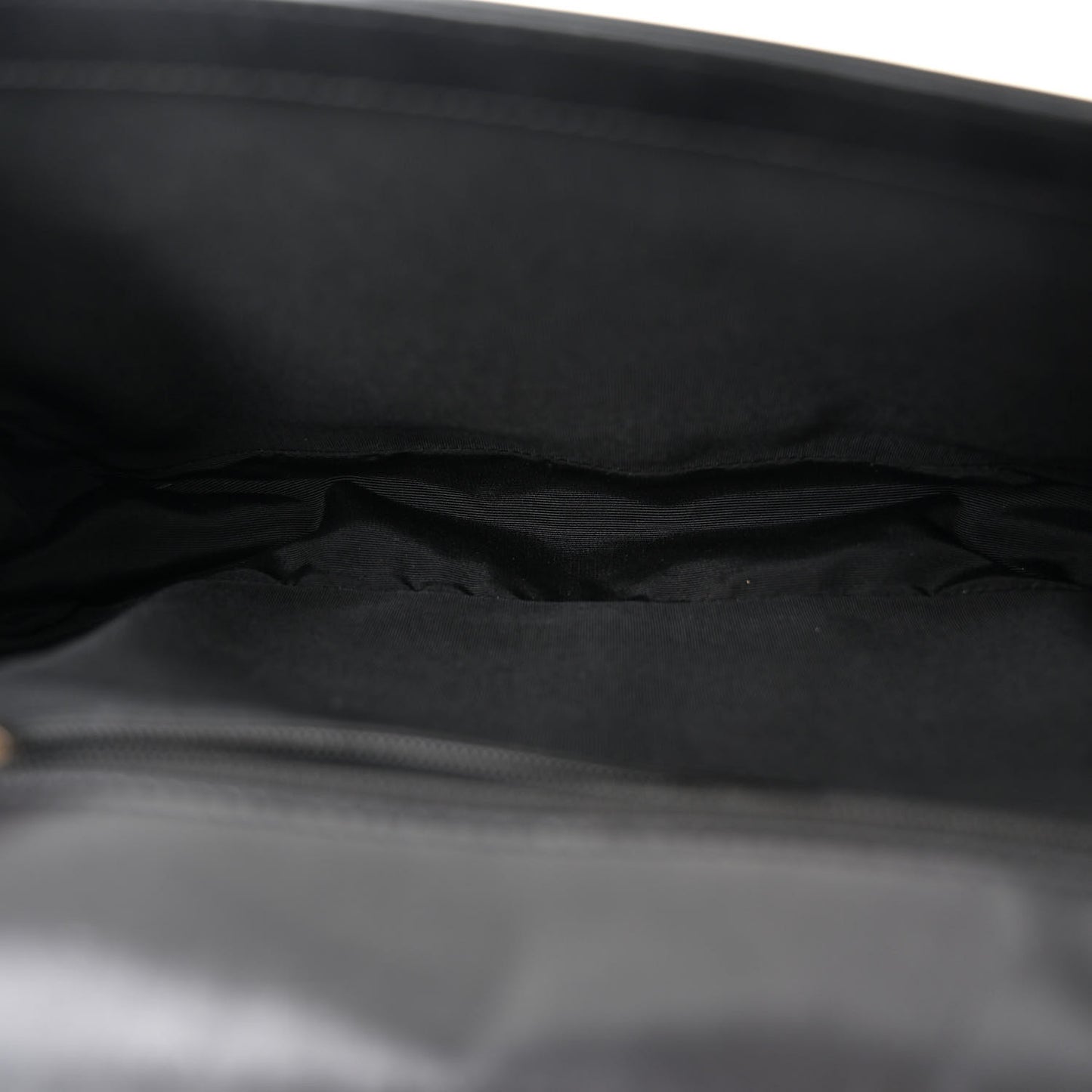 Glazed Calfskin Large Boy Flap Black