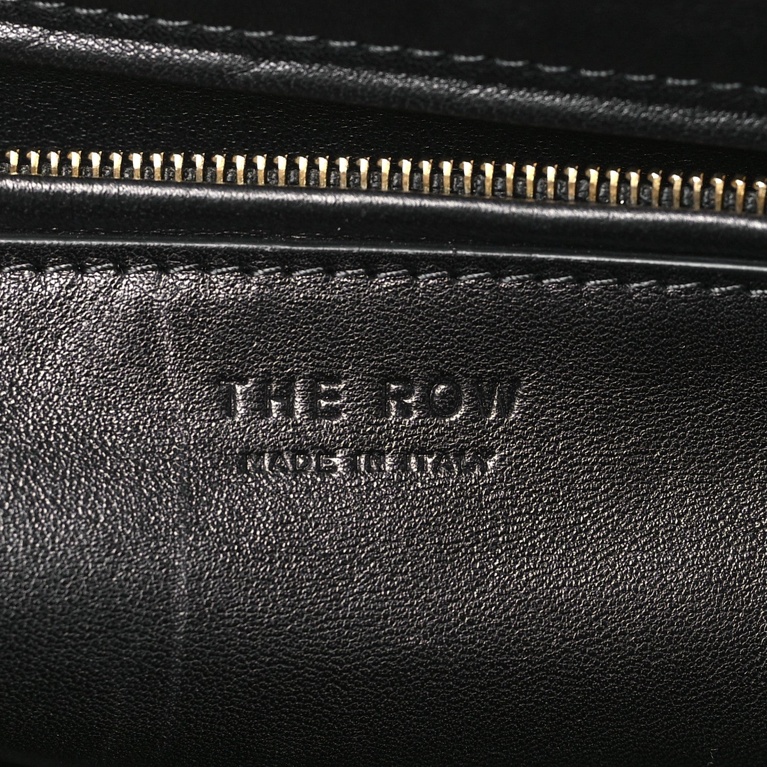 The Row Saddle Calfskin Sienna Shoulder Bag Black 6 of 9