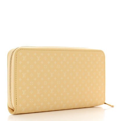 Louis Vuitton Calfskin Nanogram Embossed Zippy Wallet Jaune 3 of 7