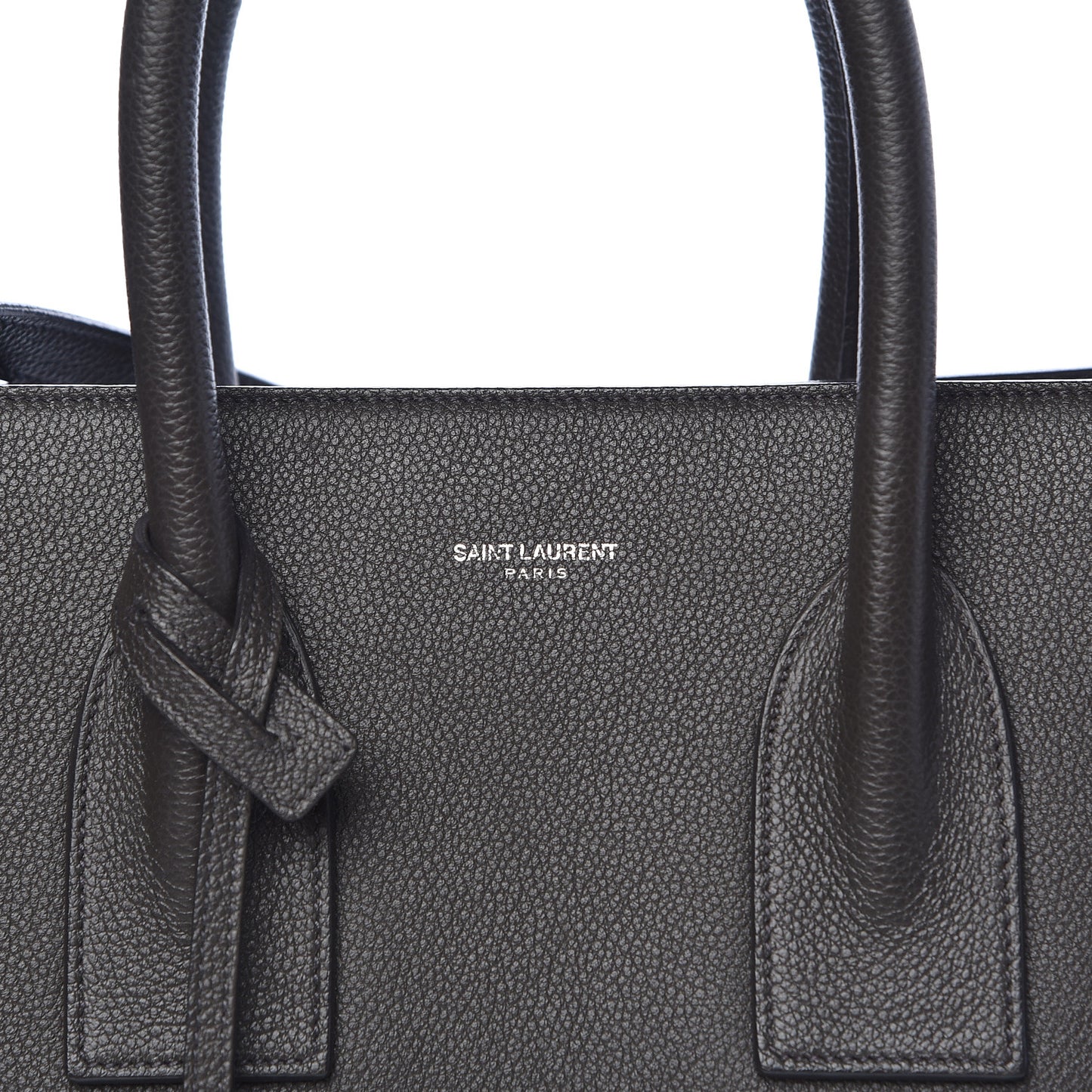 Grained Calfskin Small Sac De Jour Black