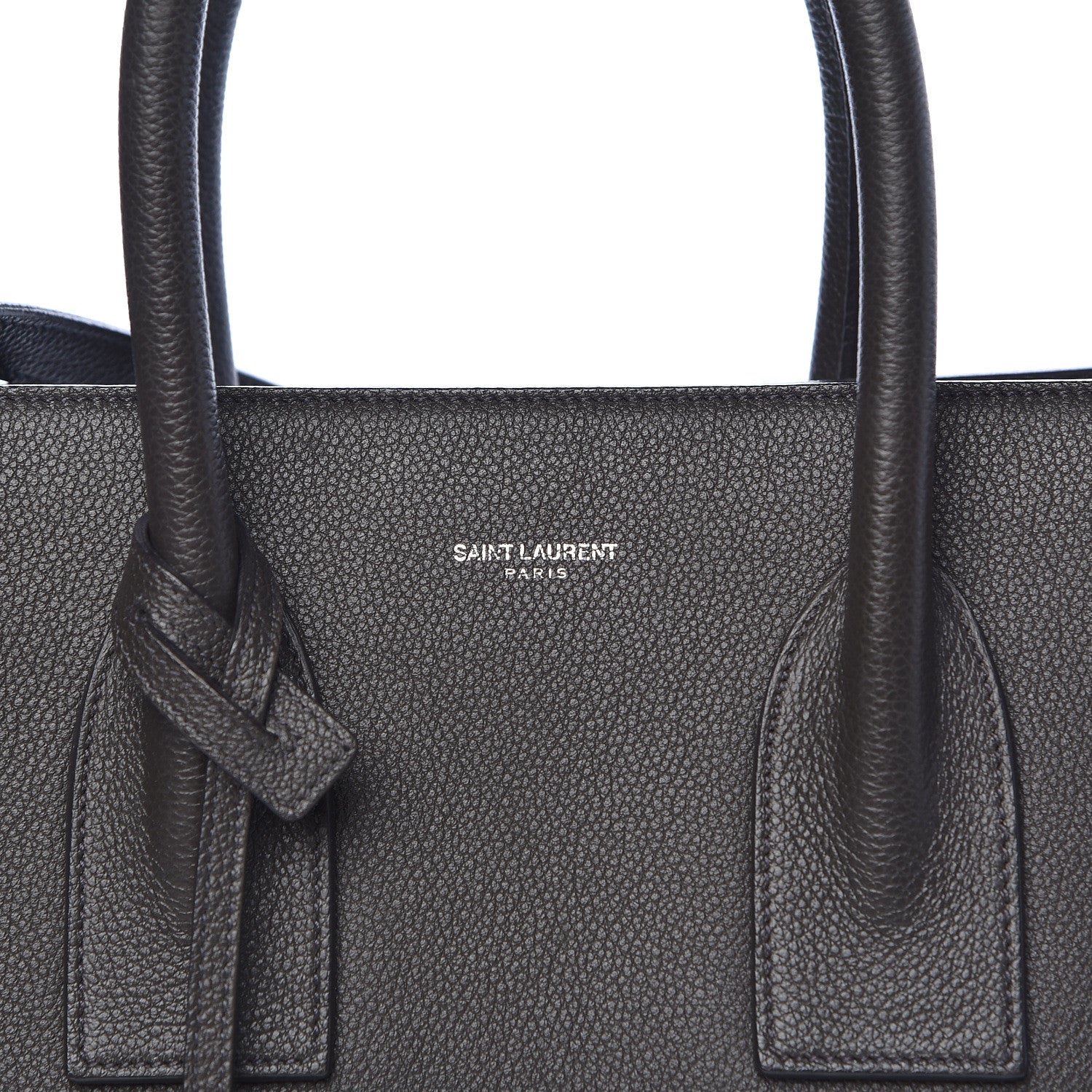 Saint Laurent Grained Calfskin Small Sac De Jour Black 14 of 14