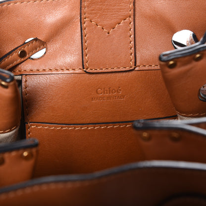 Chloe Studded Small Inez Drawstring Bag Caramel 6 of 7
