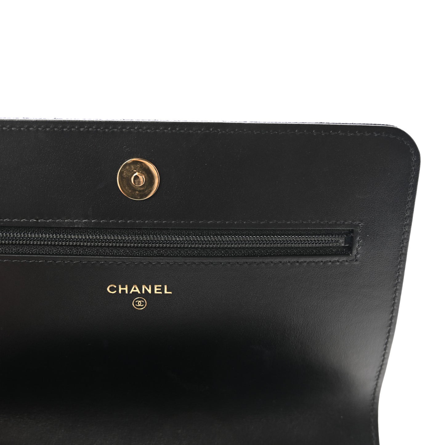 Caviar Quilted Pocket Twins Clutch With Chain Black