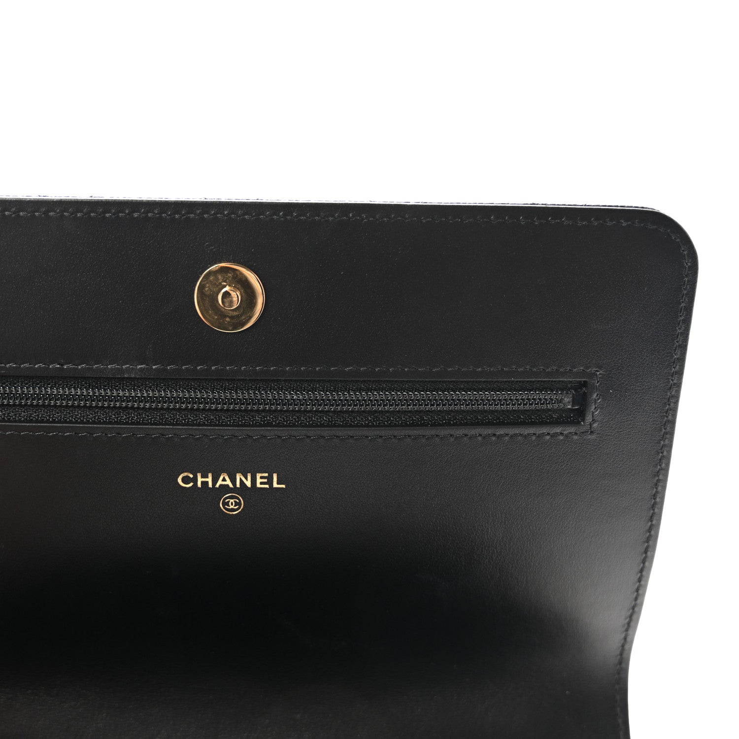 Chanel Caviar Quilted Pocket Twins Clutch With Chain Black 6 of 11