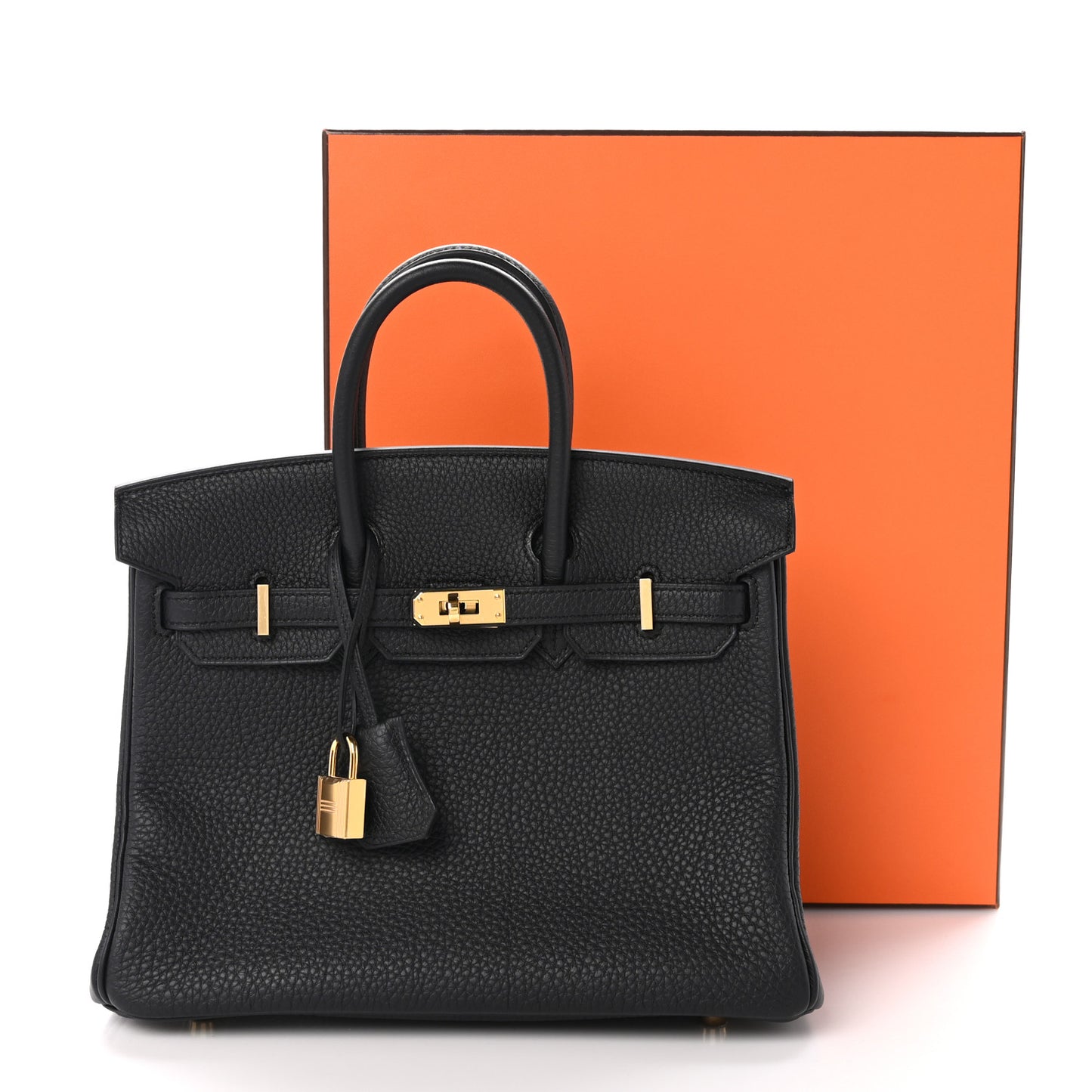 Togo Verso Birkin 25 Black Toundra