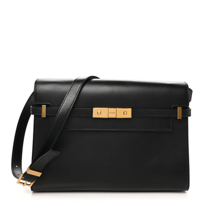 Saint Laurent Smooth Calfskin Manhattan Shoulder Bag Black 1 of 8
