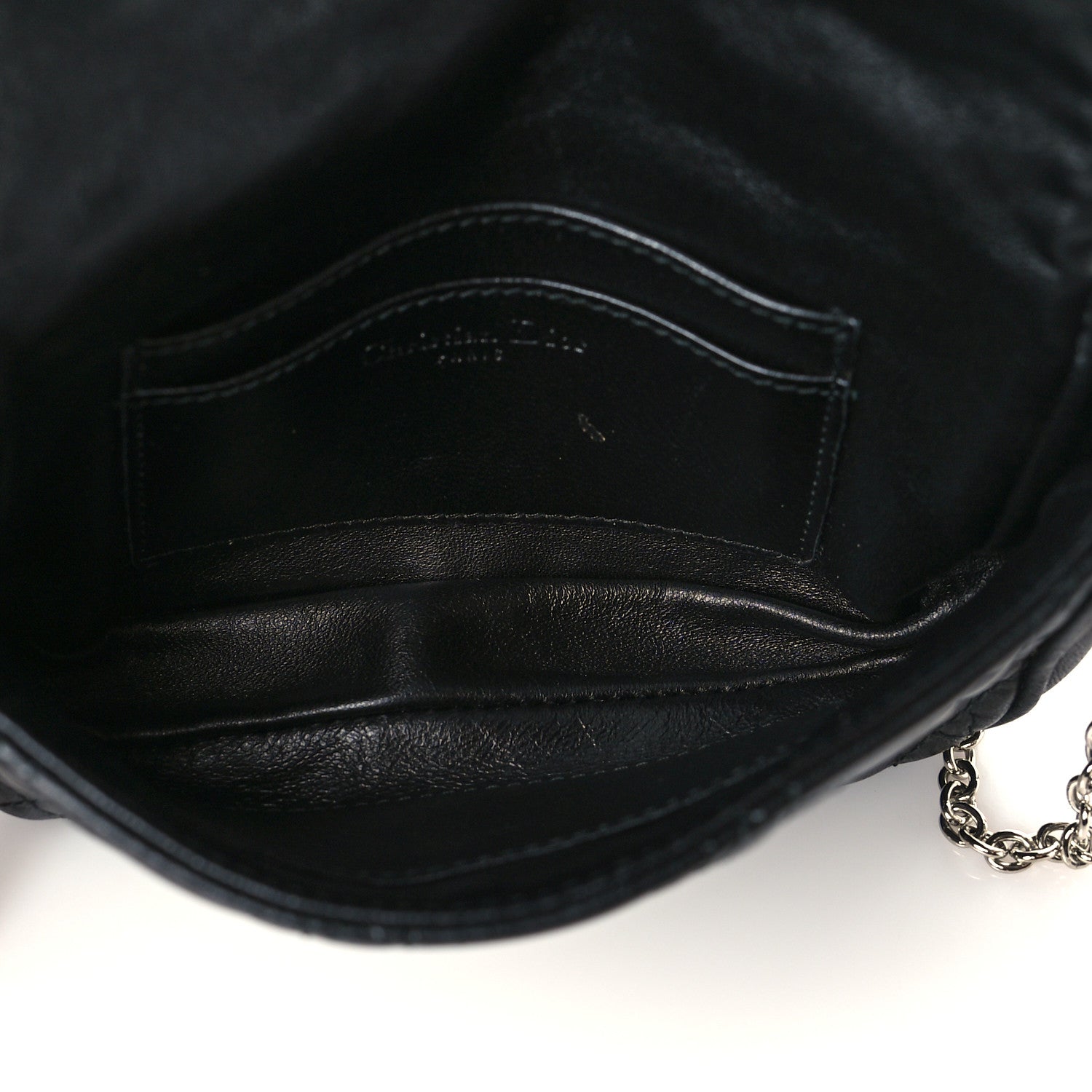 Christian Dior Lambskin Cannage Lady Dior Pochette Black 5 of 10