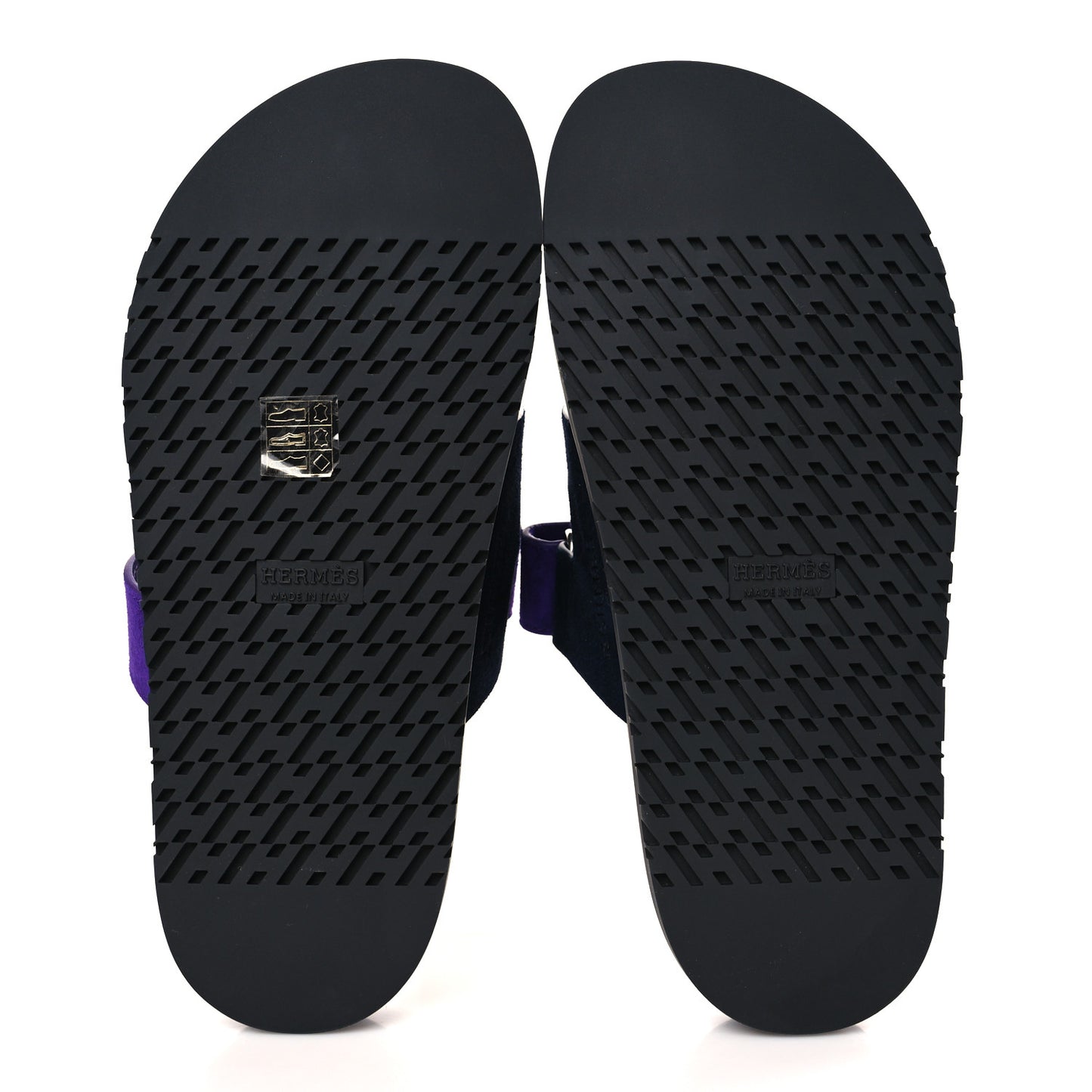 Suede Goatskin Womens Chypre Sandals 37.5 Marine Violet Majorette