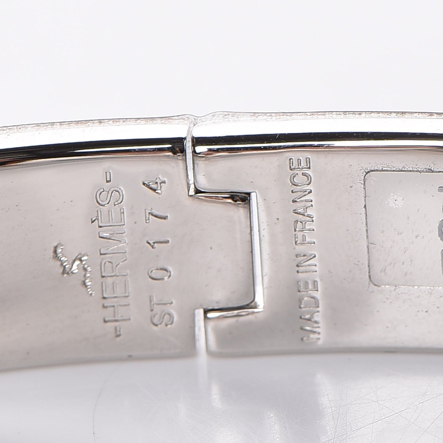 Enamel Narrow Clic Clac H Bracelet GM Bleu Cielo