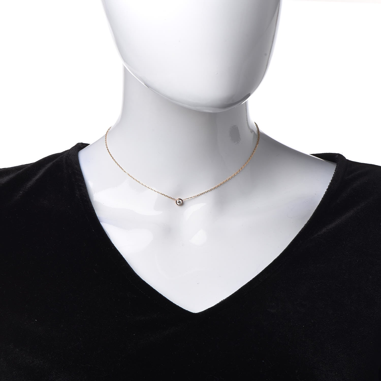 Cartier 18K Pink Gold Diamond LM D'Amour Pendant Necklace 2 of 7