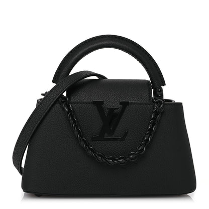 Louis Vuitton Taurillon Capucines East West Mini Matte Black 1 of 17
