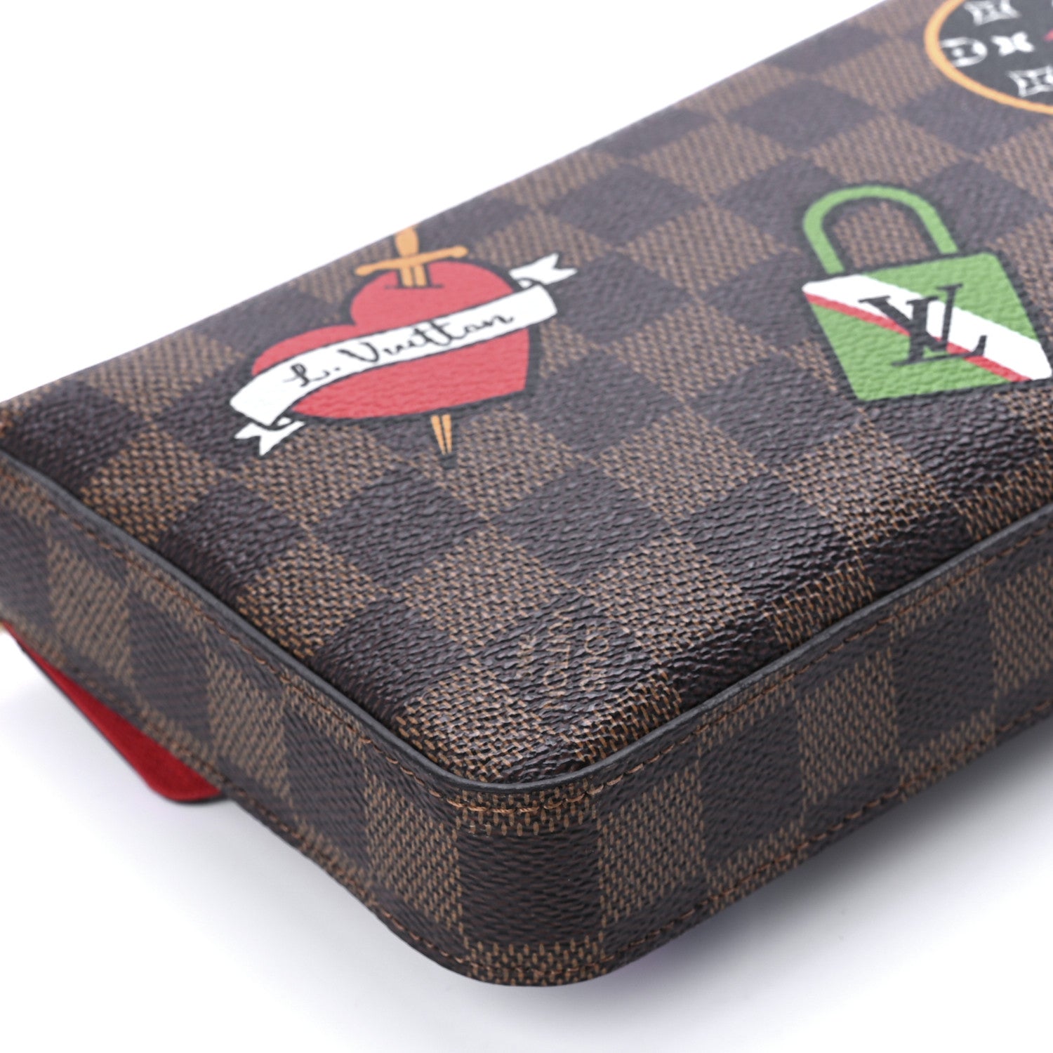 Louis Vuitton Damier Ebene LV Stories Pochette Felicie Chain Wallet 14 of 15