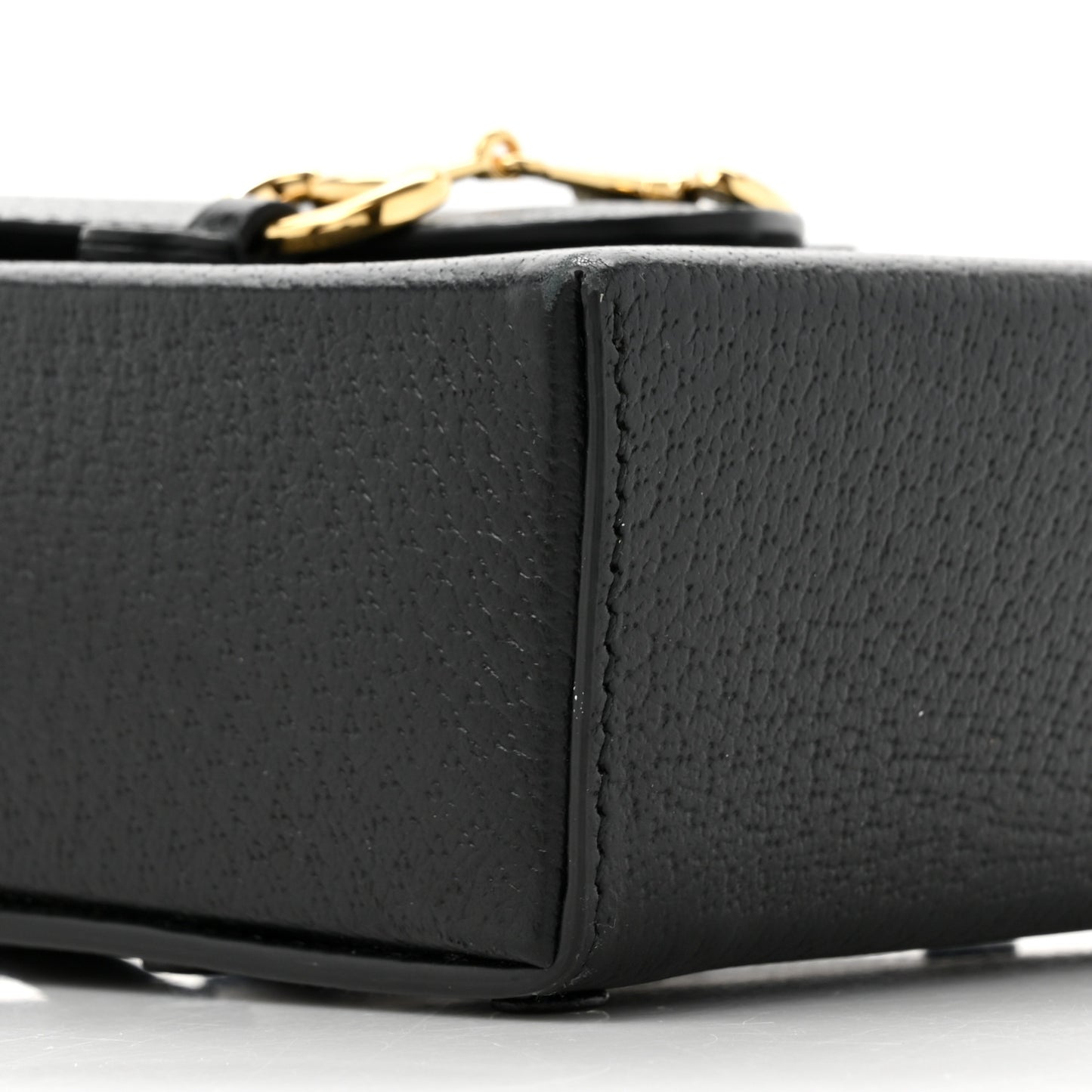 Dollar Calfskin Vertical Horsebit 1955 Crossbody Bag Black