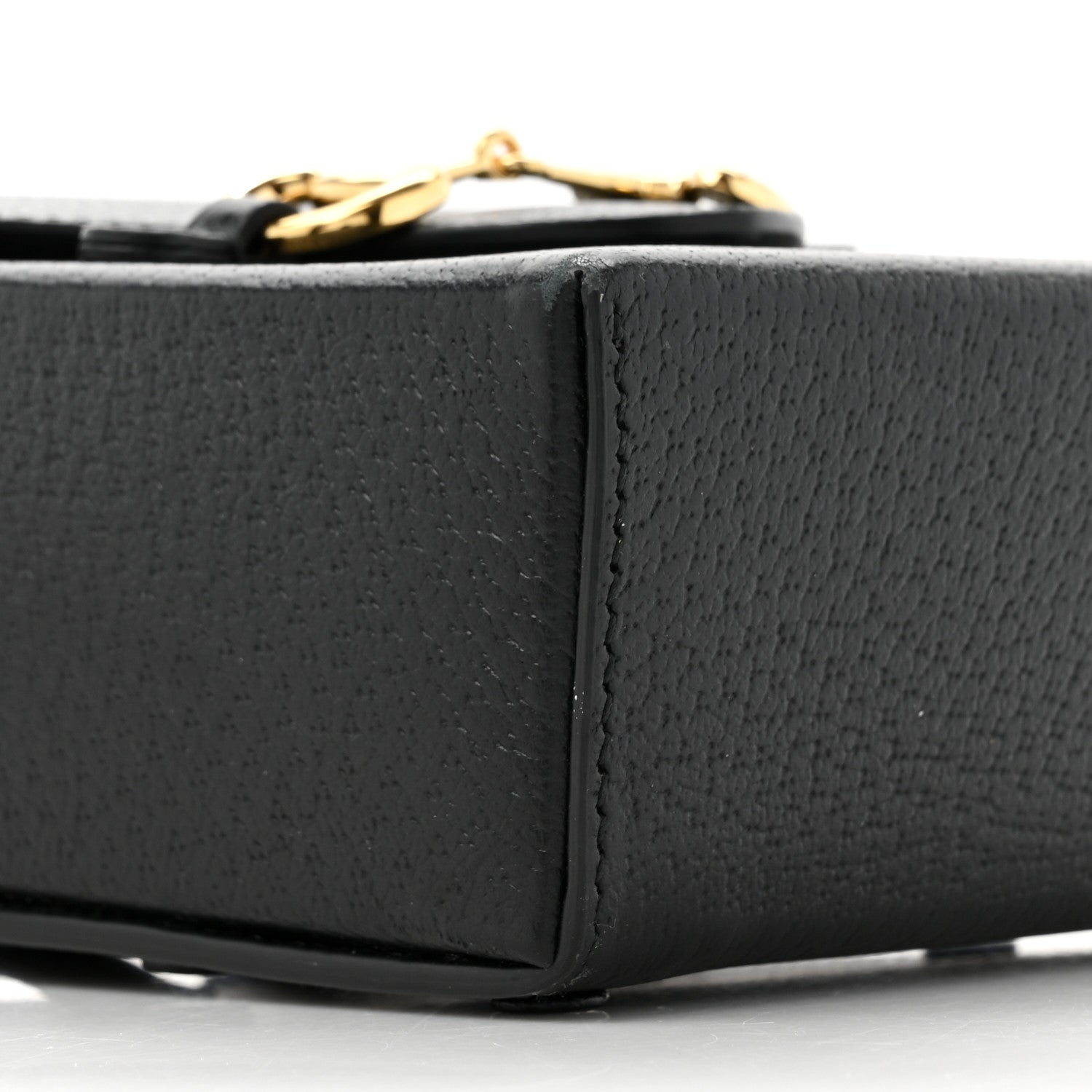 Gucci Dollar Calfskin Vertical Horsebit 1955 Crossbody Bag Black 10 of 14