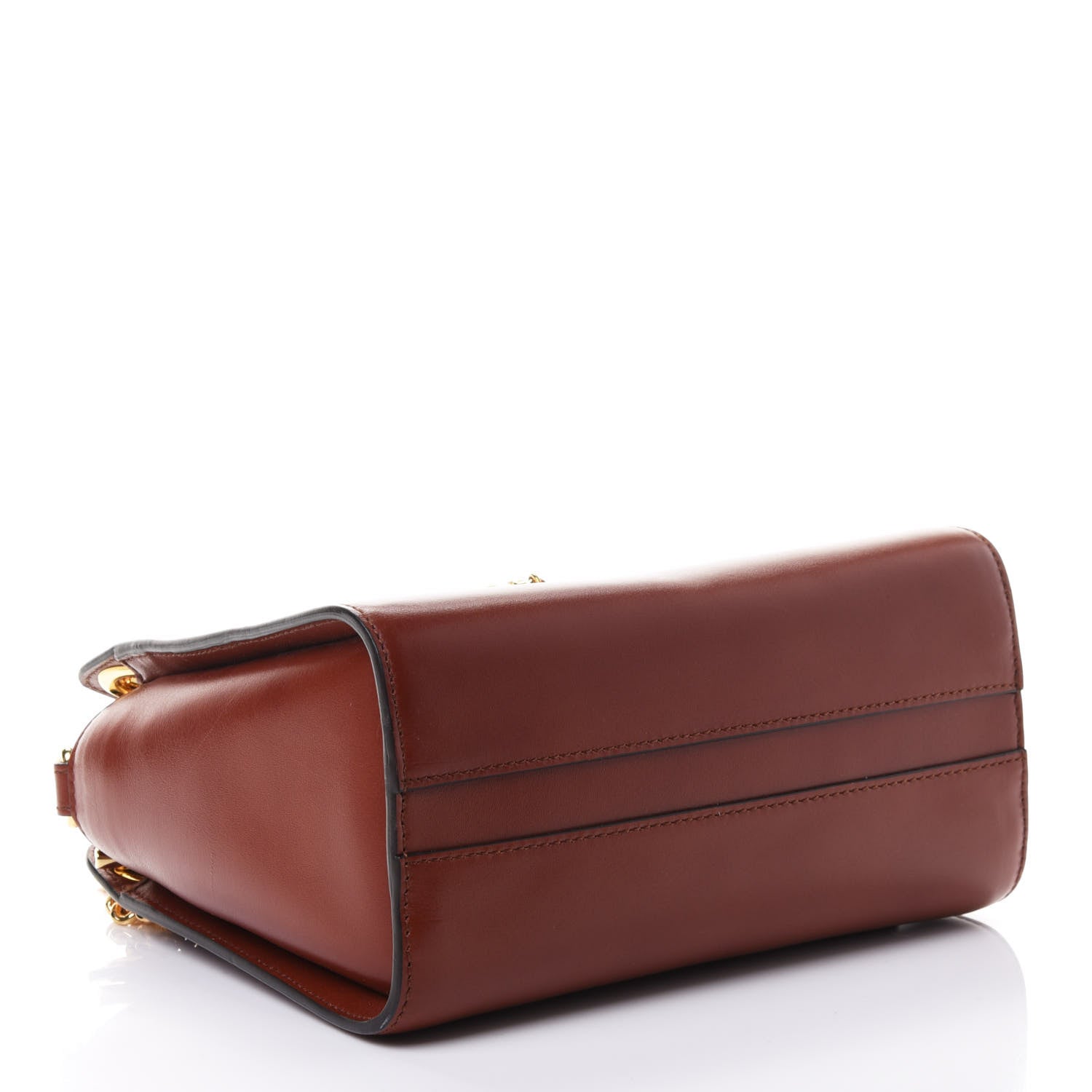Chloe Shiny Calfskin Annie Shoulder Bag Sepia Brown 3 of 4