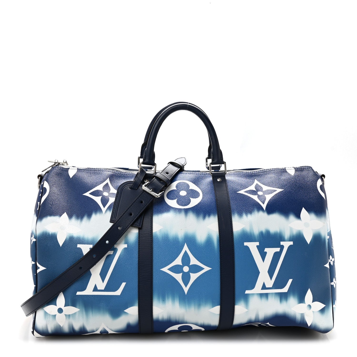 Louis Vuitton Monogram Escale Keepall Bandouliere 50 Blue 1 of 14