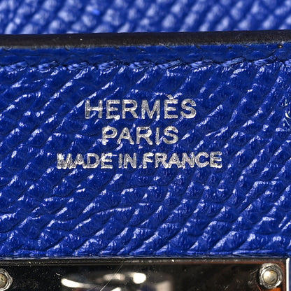 Hermes Epsom Kelly Longue Wallet Bleu Electrique 6 of 7