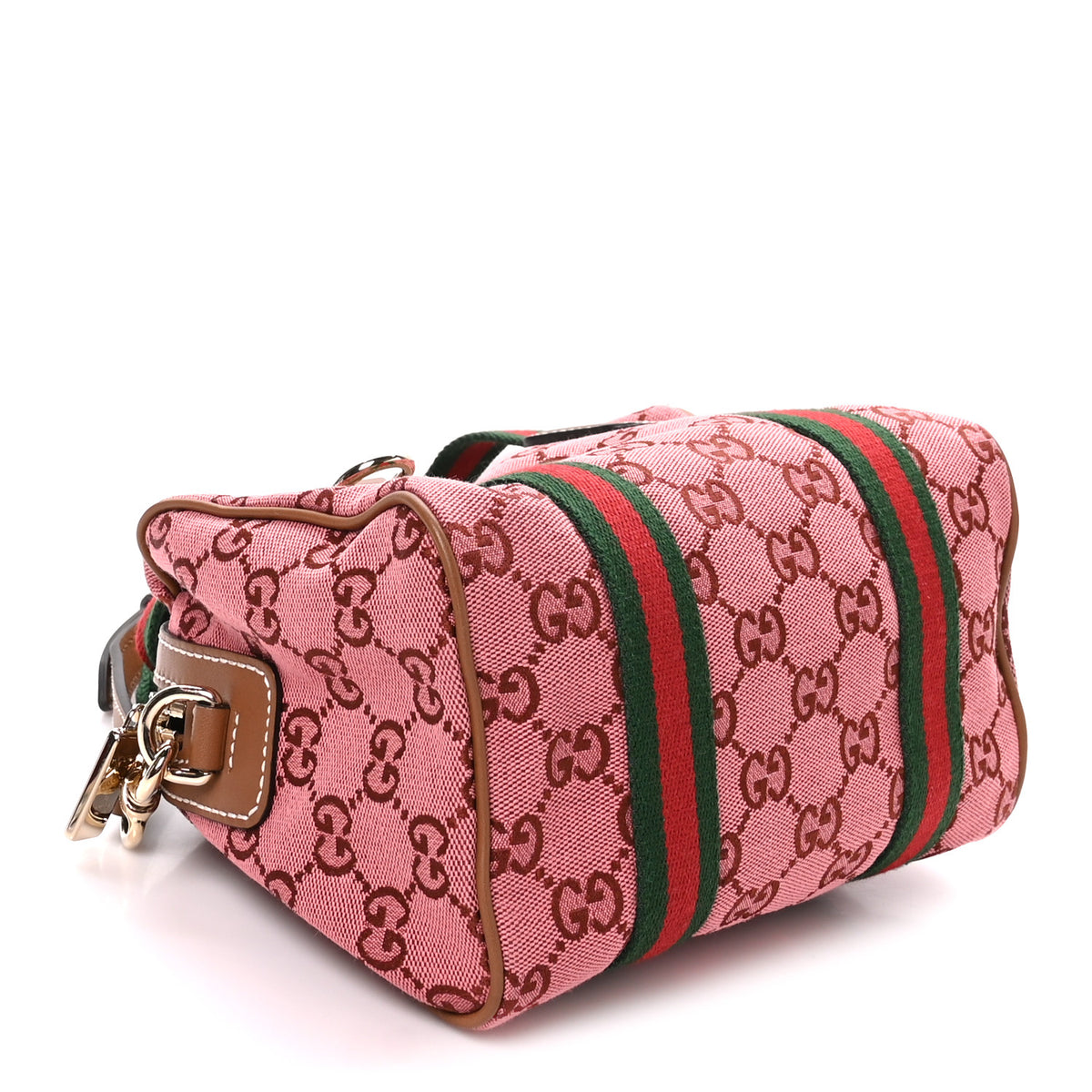 GG Supreme Web Mini GG Top Handle Bag Pink Beige