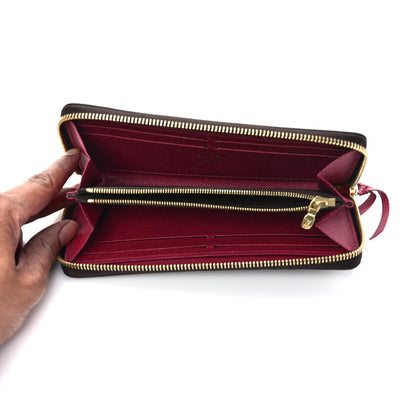 Louis Vuitton Monogram Clemence Wallet Fuchsia 5 of 8