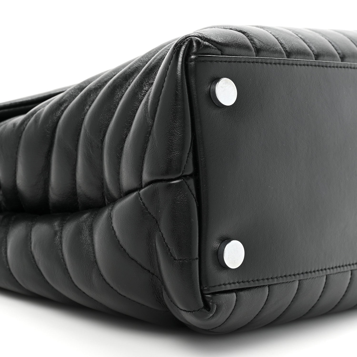 Saint Laurent Calfskin Y Quilted Monogram Large Loulou Chain Satchel Black 12 of 16
