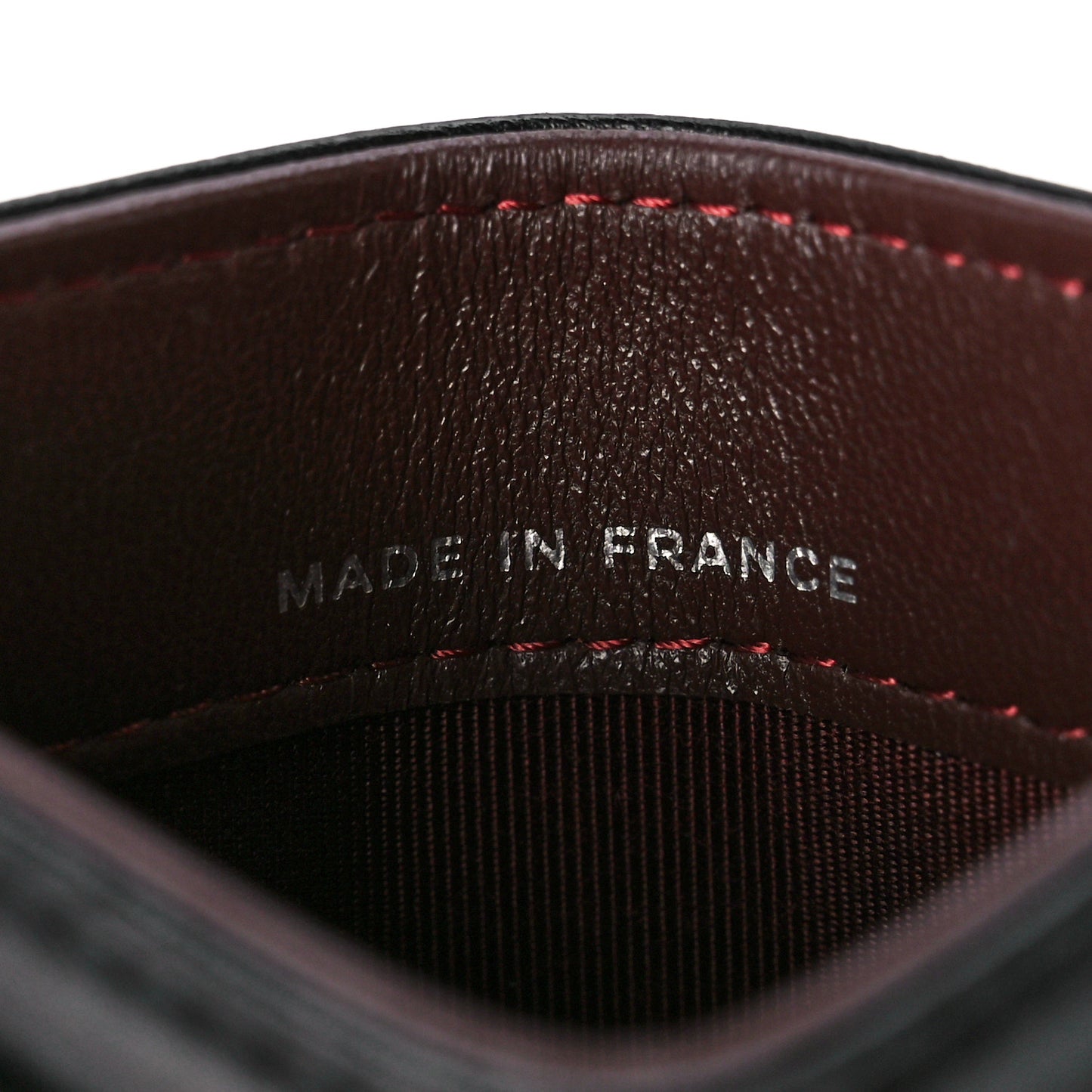 Lambskin Quilted Card Holder Black