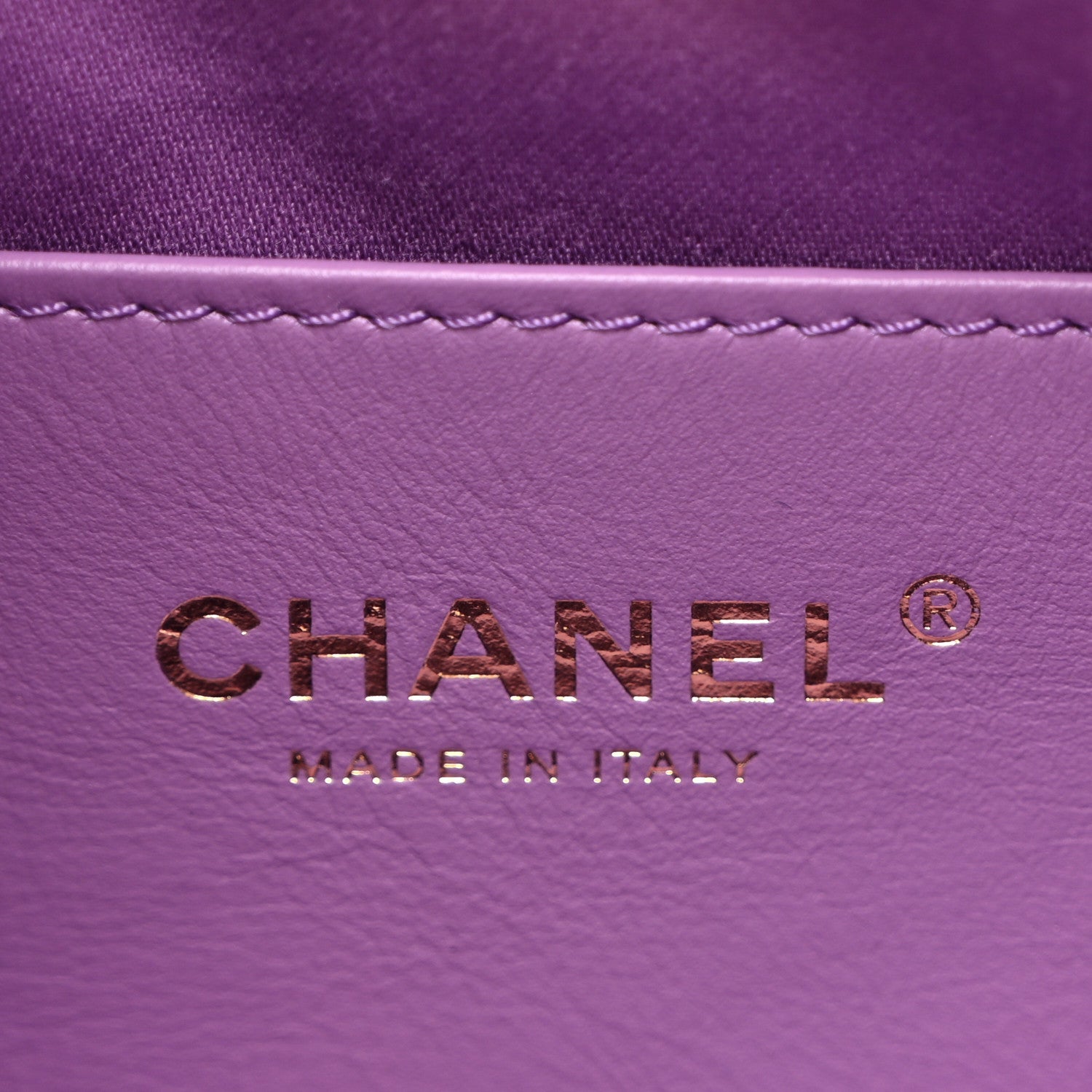 Chanel Suede Quilted Mini Chanel 25 Handbag Purple 6 of 10