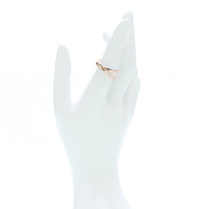 Hermes 18K Rose Gold Diamond Vertige Coeur Ring 53 6.5 2 of 5