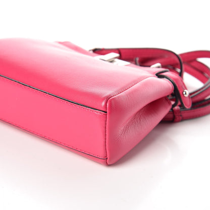 Fendi Shiny Nappa Micro Peekaboo Iconic Satchel Fuxia 13 of 15