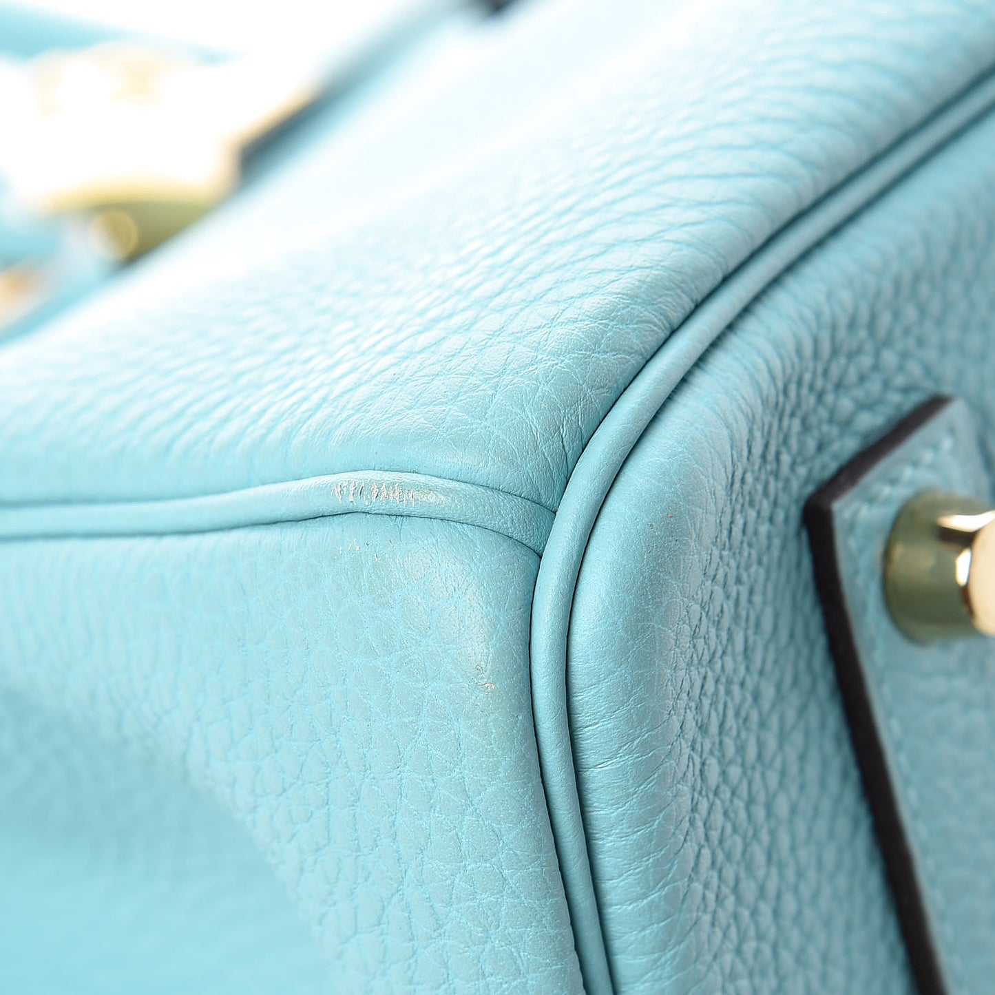 Togo Birkin 35 Bleu Atoll