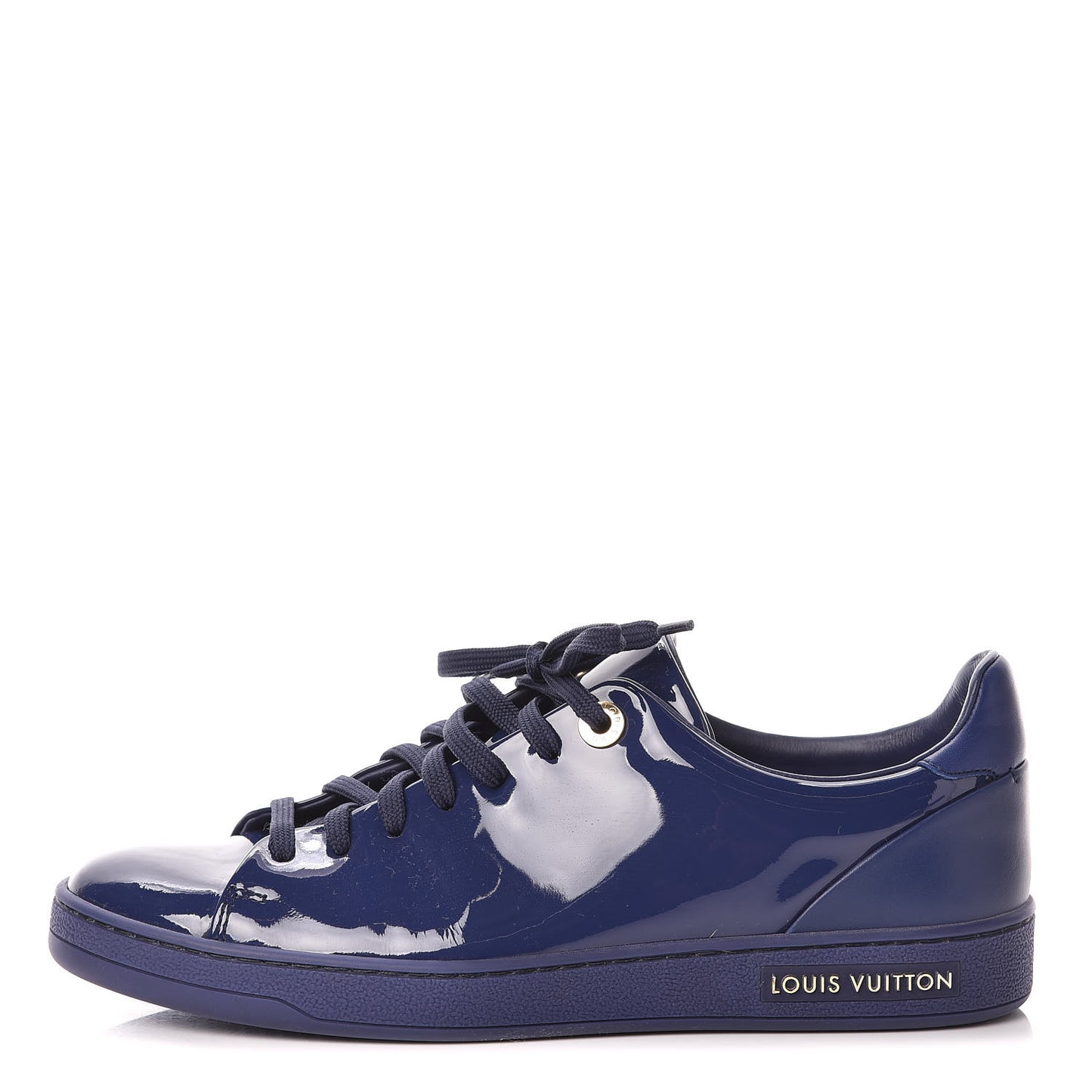 Patent Calfskin Frontrow Sneakers 36.5 Blue Nuit