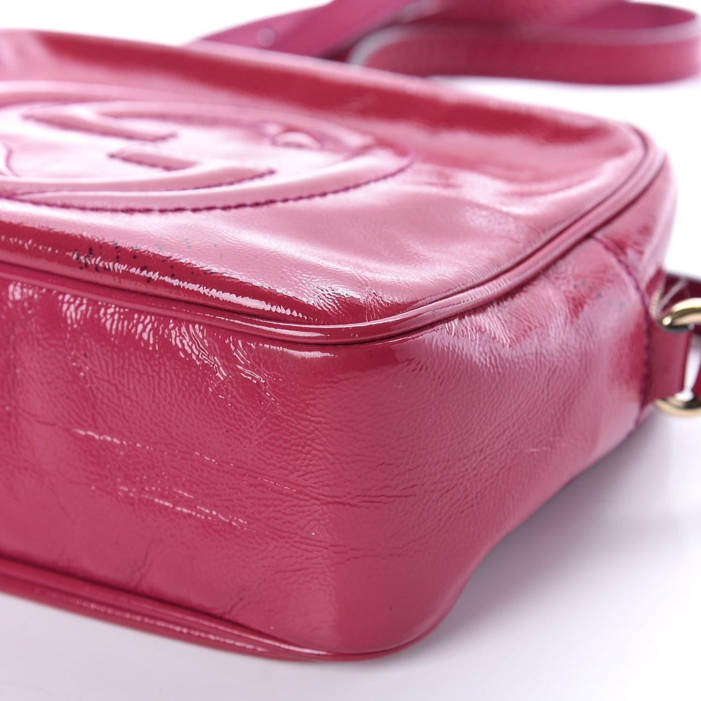 Soft Patent Small Soho Disco Bag Bright Bougainvillea