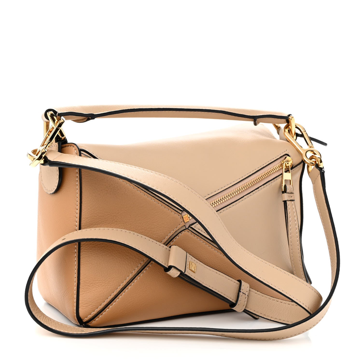 Loewe Calfskin Small Puzzle Bag Dusty Beige Soft White 3 of 12