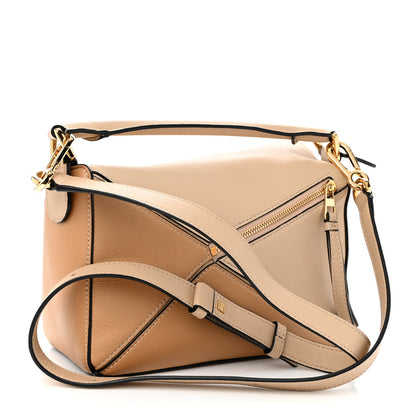 Loewe Calfskin Small Puzzle Bag Dusty Beige Soft White 3 of 12