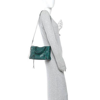Balenciaga Agneau Arena Classic Hardware Le City Mini Dark Emerald 2 of 10