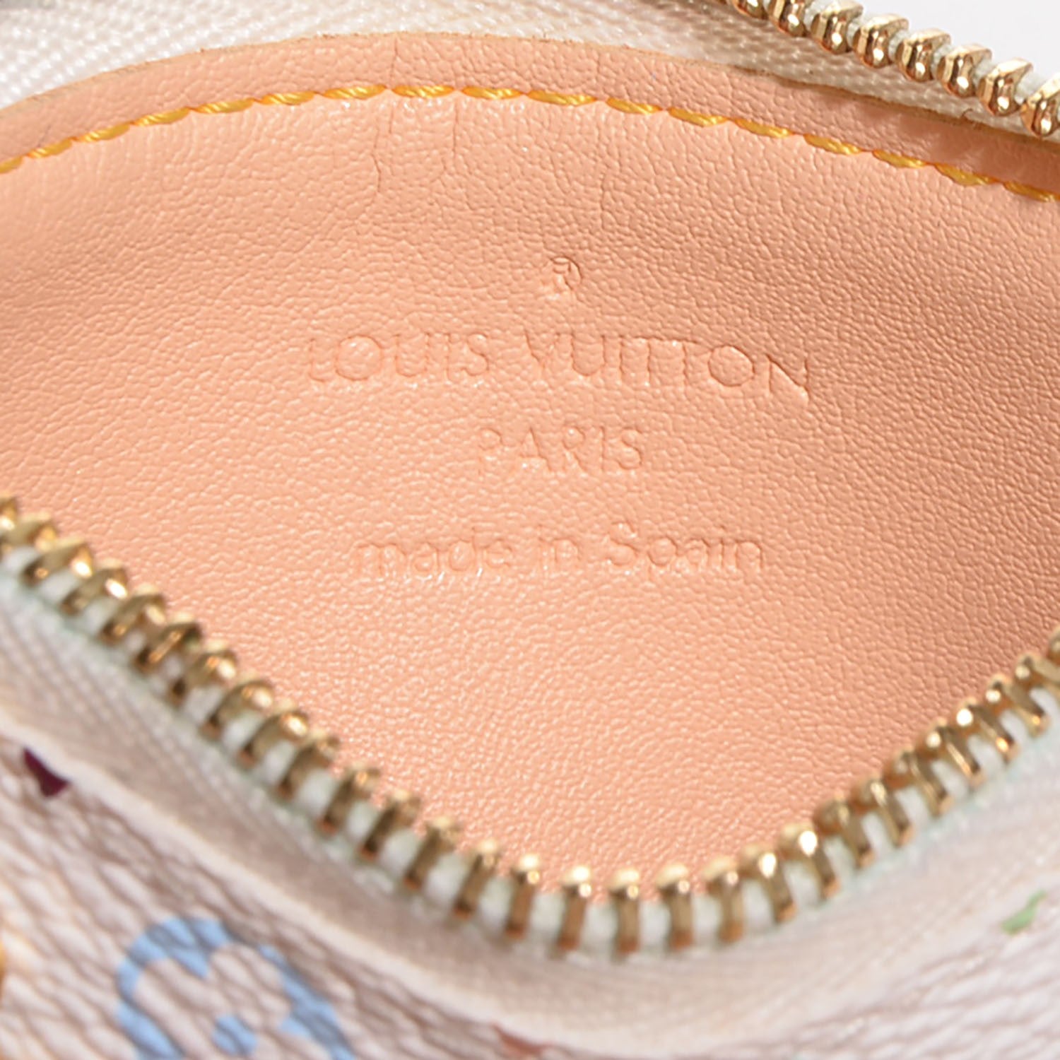 Louis Vuitton Monogram Multicolor Key Pouch White 6 of 7