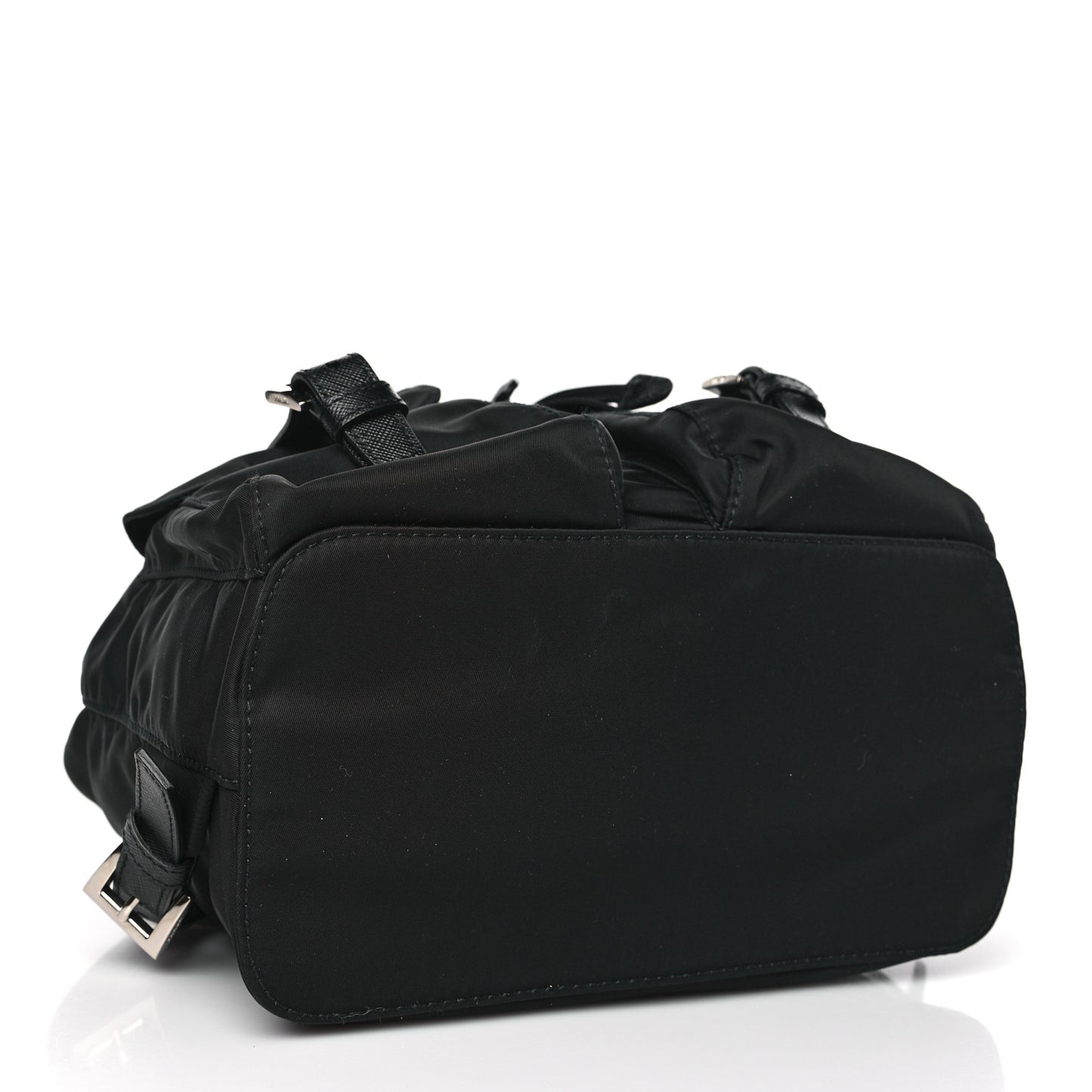 Tessuto Nylon Saffiano Small Backpack Black