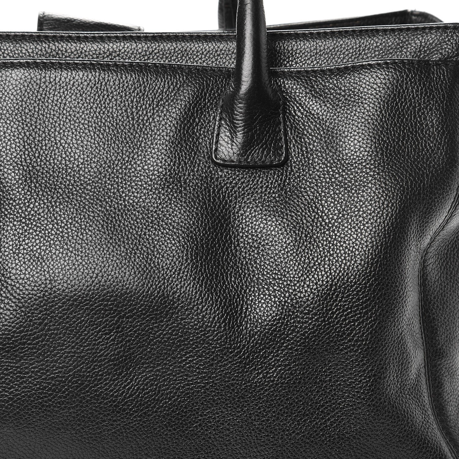 Chanel Calfskin Cerf Executive Shopper Tote Black 17 of 19