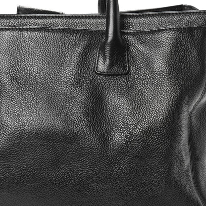 Chanel Calfskin Cerf Executive Shopper Tote Black 17 of 19