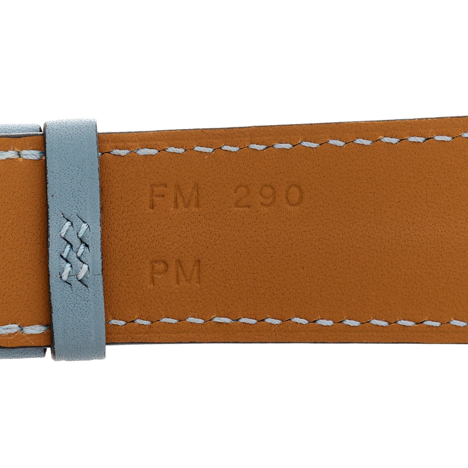 Hermes Swift 45mm Apple Watch Single Tour Band Bleu Lin 3 of 6