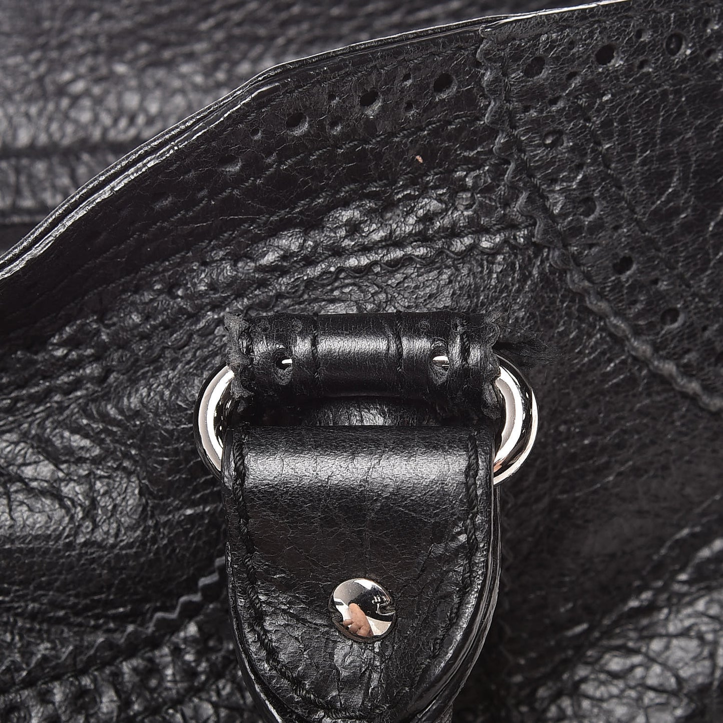 Agneau Giant Brogues Hardware Velo Black