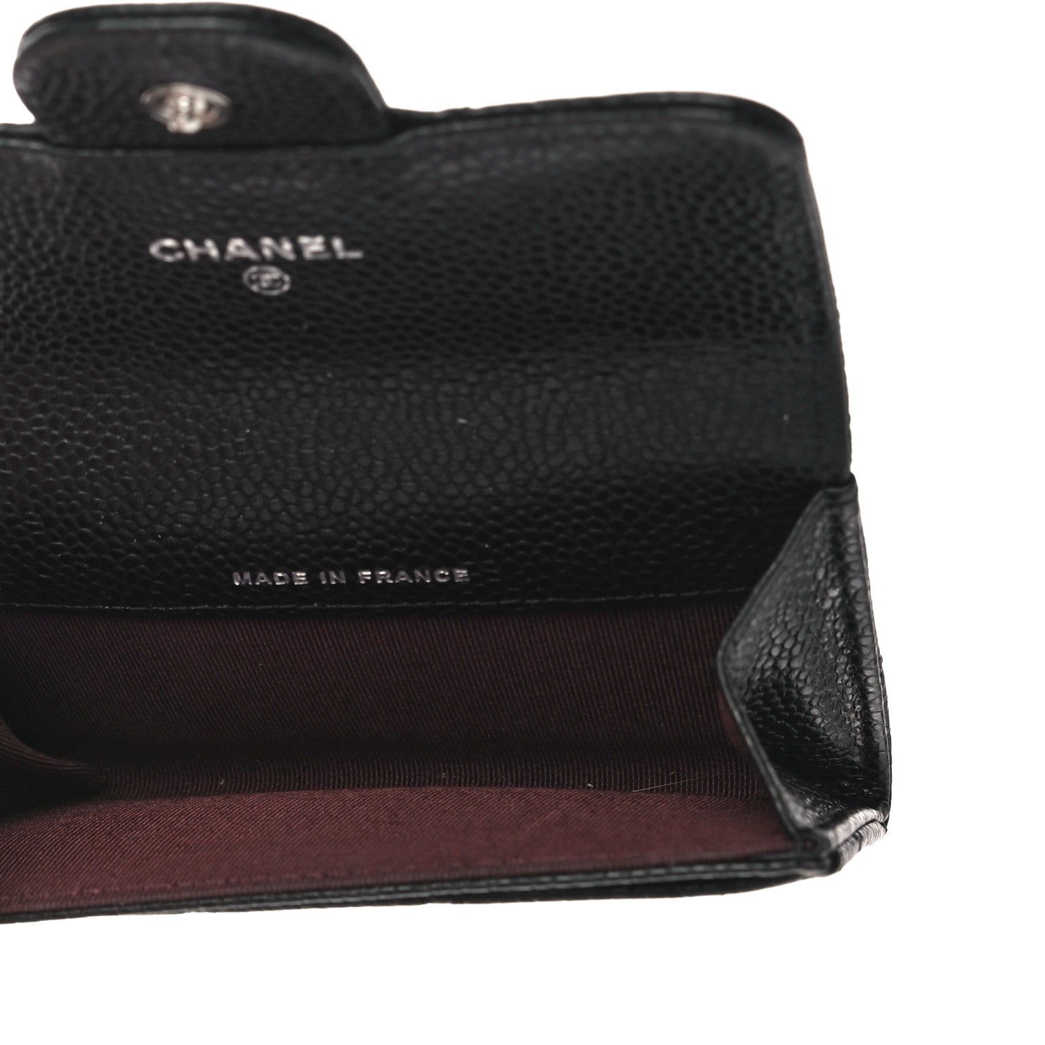 Chanel Caviar Quilted Flap Card Holder Wallet Black 5 of 12