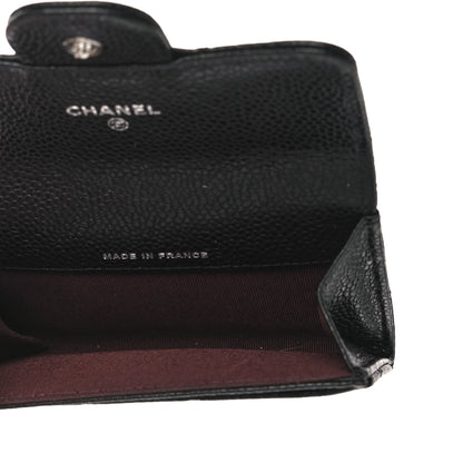 Chanel Caviar Quilted Flap Card Holder Wallet Black 5 of 12