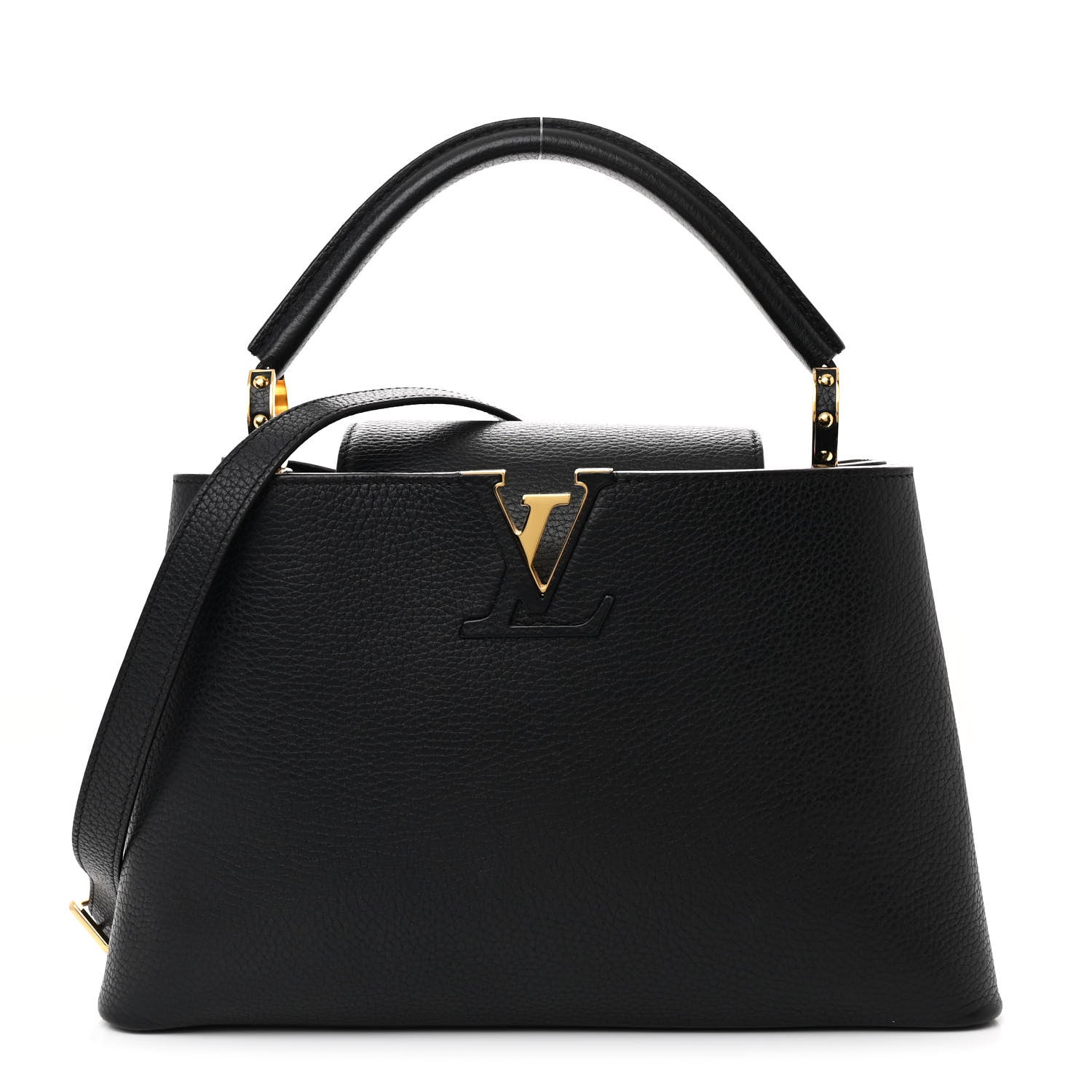 Louis Vuitton Taurillon Capucines PM Black 1 of 11
